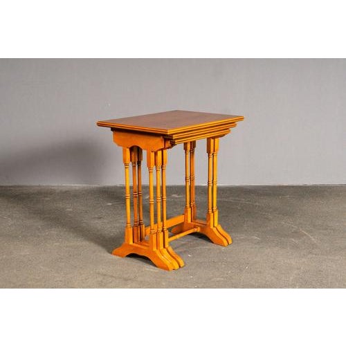 English Style Nesting Tables, Set of 3 For Sale - Image 5 of 18