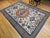 Textile Vintage Persian Ardabil Rug, Hand-Knotted Wool, Geometric Pattern, Ivory & Brick, 8x11 For Sale - Image 7 of 16