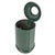 Parisian Public Trash Can in Green Enameled Cast Iron, 1970s For Sale - Image 3 of 8