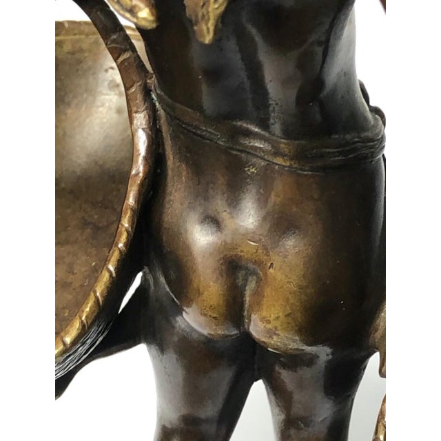 Bronze 19th Century French Bronze Flower Girl Sculpture by Auguste Moreau For Sale - Image 8 of 11
