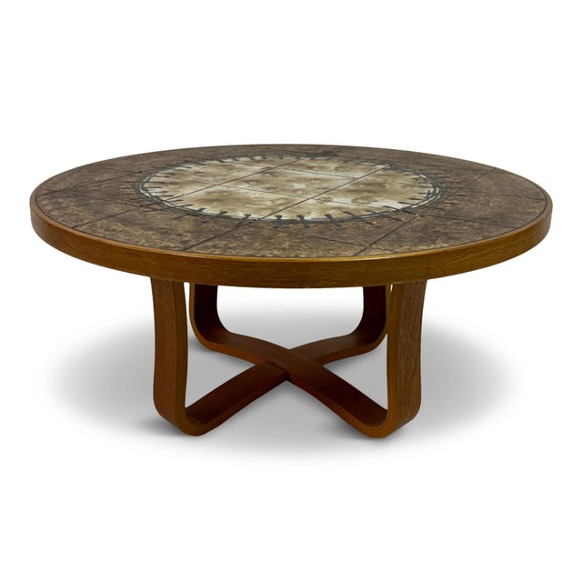 Danish Ceramic Tile-Top Coffee Table, 1980s For Sale - Image 11 of 11