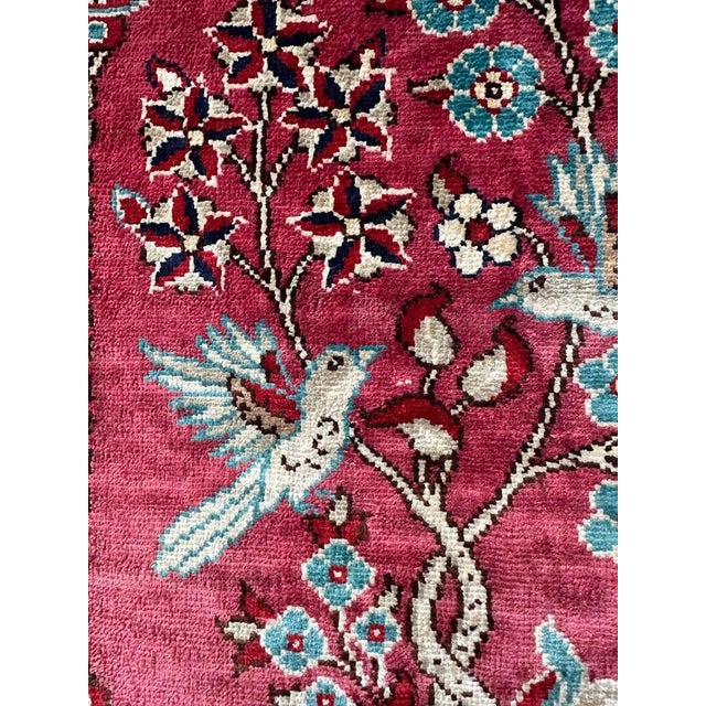 Vintage Turkish Silk Istanbul Rug, 2000s For Sale - Image 4 of 18