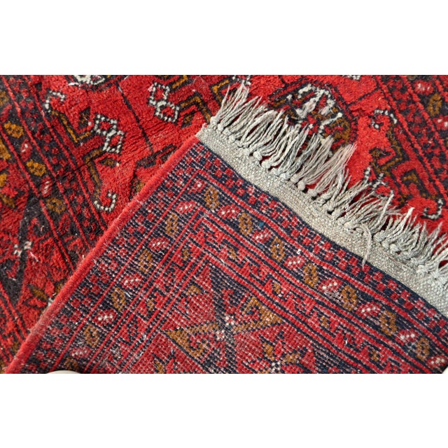 1920s, Antique Afghan Ersari Tribal Rug 3' X 4' For Sale - Image 4 of 9