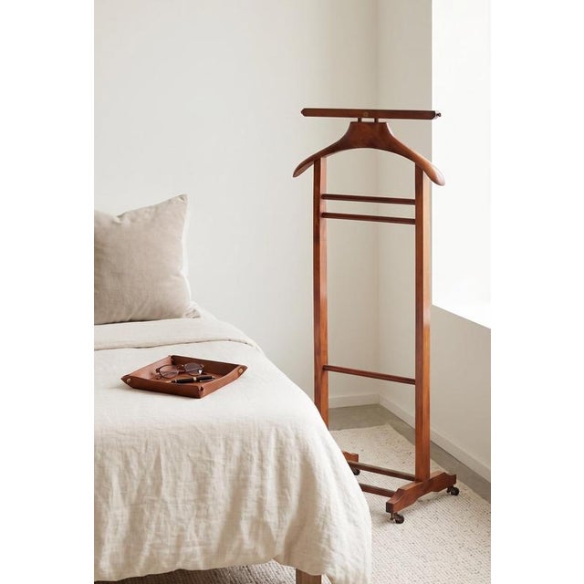 Vintage Scandinavian Stained Beech Valet Stand, 1960s For Sale - Image 9 of 10