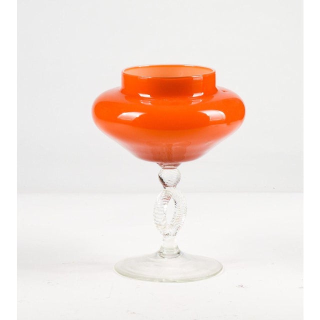 Orange Murano Glass Vase, 1950s For Sale - Image 6 of 10