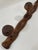 Vintage 1960s French Four Peg Faux Bamboo Wooden Coat Hat Rack For Sale - Image 6 of 17