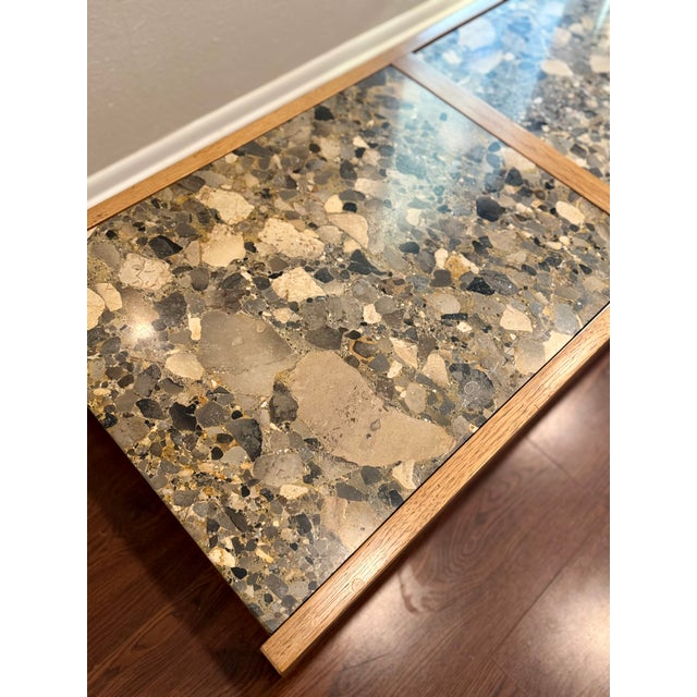 Vintage Walnut Coffee Table With Stone Inserts by Drexel, Circa 1960s. For Sale - Image 13 of 13