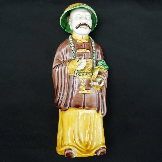 Chinese Qing Chinese Porcelain Mandarin Figurine With Ruyi Scepter Circa 1900 For Sale - Image 3 of 9