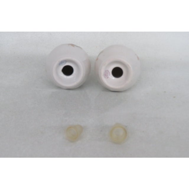 Staffordshire Staffordshire Ceramic Daisey Flowers Set of Salt and Pepper Shakers For Sale - Image 4 of 12