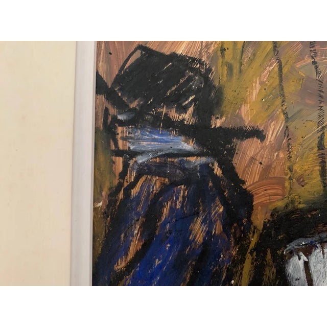 Bruno Paoli "Elegant Illusions" Original Italian Modern Figurative Portrait, 20th Century Florence Italy Fine Art Painting, Oil on Board, 26.5x22.5" For Sale In Monterey, CA - Image 6 of 9