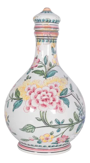 Bottle with Lid in Outeiro Porcelain, 1950s