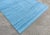 Handmade Cotton Vegetable Dyed Reversible Solid Sky Blue Rug Dhurrie - 9'x12' For Sale - Image 6 of 11