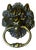 Gothic Lions Mask Brass Door Knocker, 1960 For Sale