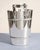 Gracefully designed vintage mid-century silver-plated wine or champagne cooler and ice bucket. Bearing marks on the...