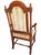Late 19th Century Vintage Carved Oak Armchair & Matching Ottoman Set For Sale - Image 5 of 12