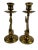 20th Century Brass Brighton Dolphin Neoclassical Candle Holders - a Pair For Sale In Houston - Image 6 of 7