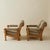 Mid-Century Modern Danish Mid Century Oak Easy Chairs With Wool Cushions, a Pair, 1970's For Sale - Image 3 of 10
