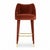 Figueroa Bar Stool in Crimson Red Velvet from Insidherland, in New conditions. Designed from 2000 Labeled by Maker