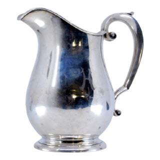 Water Jug in Silver with Small Friezes For Sale