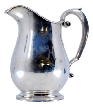 Water Jug in Silver with Small Friezes