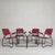 Set of four comfortable armchairs with a matching coffee table, featuring a sleek Bauhaus-style tubular frame, 1950s. The...