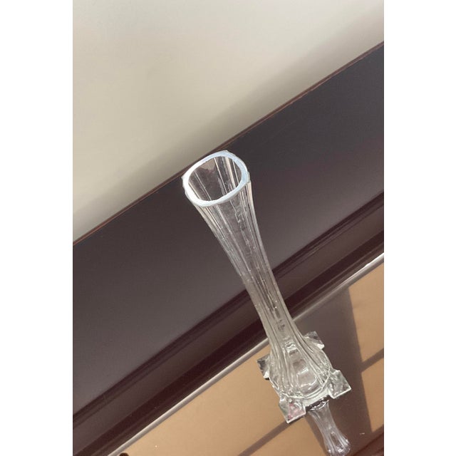 A beautiful tall bud vase from Belgium, vintage. Please see others under separate listings. They make a great set! Top dia...