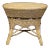 Bamboo & Wicker Side Table For Sale