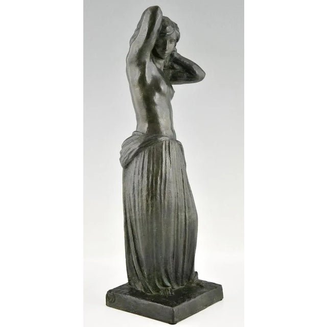 Green Georges Gori, Art Deco Standing Nude, 1930, Bronze For Sale - Image 8 of 12