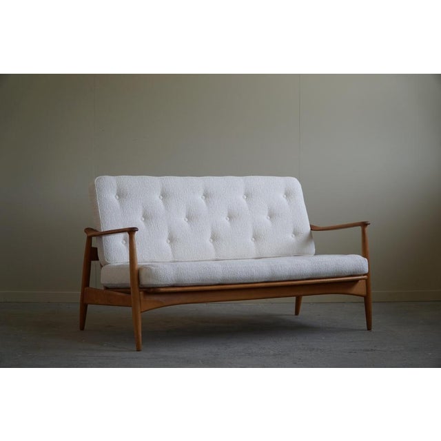 2-Seater Sofa Model Fd 161 in Bouklé attributed to Arne Vodder, 1960s For Sale - Image 14 of 18