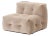 Not-a-Sofa Lounge Chair in Beige Velour from EMKO For Sale