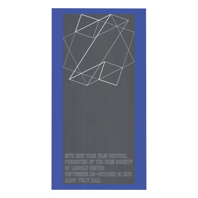 1972 Josef Albers "The 10th New York Film Festival" Poster For Sale
