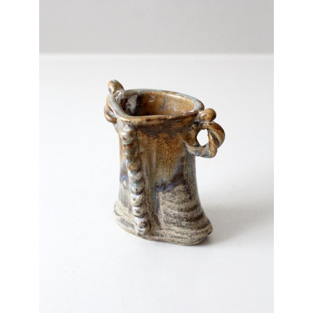 Vintage Studio Pottery Vase For Sale - Image 10 of 11