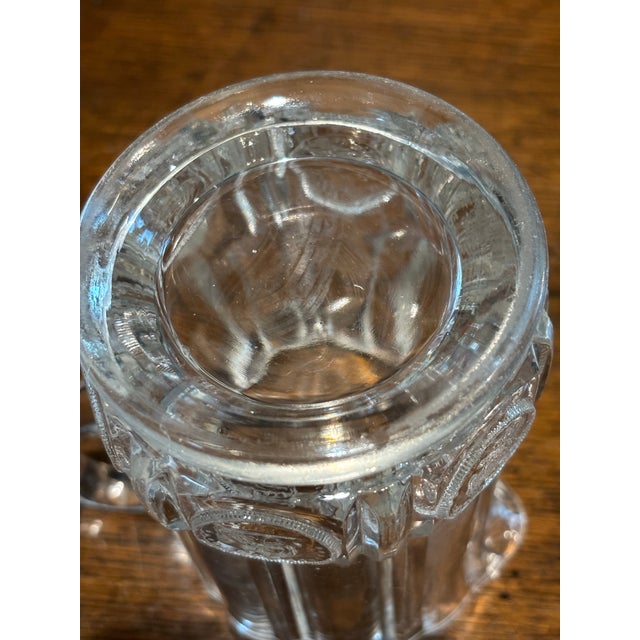 1892 Antique Early American Pattern Glass u.s. Coin Creamer Pitcher For Sale - Image 4 of 8