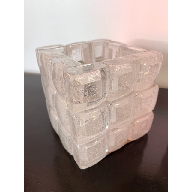 Poliarte 1970s Glass Cube Lamps by Poliarte, Italy - a Pair For Sale - Image 4 of 11