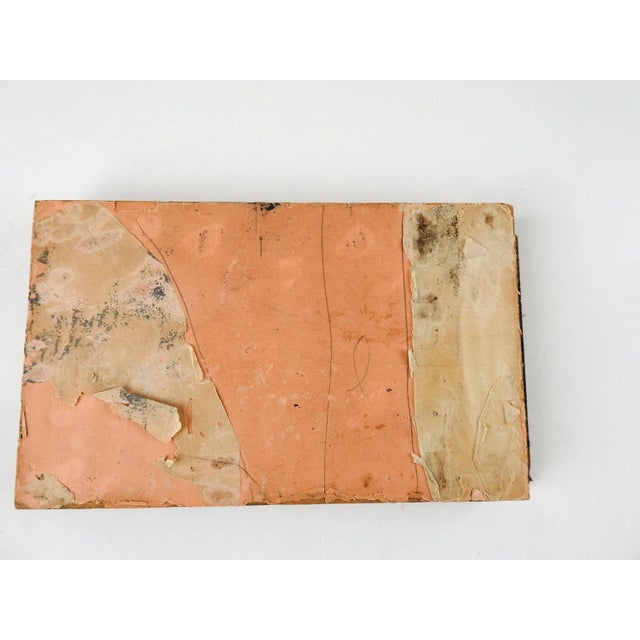 Mid Century Birdman Metal & Wood Print Block in the Manner of Leonard Baskin For Sale - Image 4 of 5