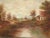 1950s Countryside Landscape Oil Painting Signed Messmer, Framed For Sale In Los Angeles - Image 6 of 13