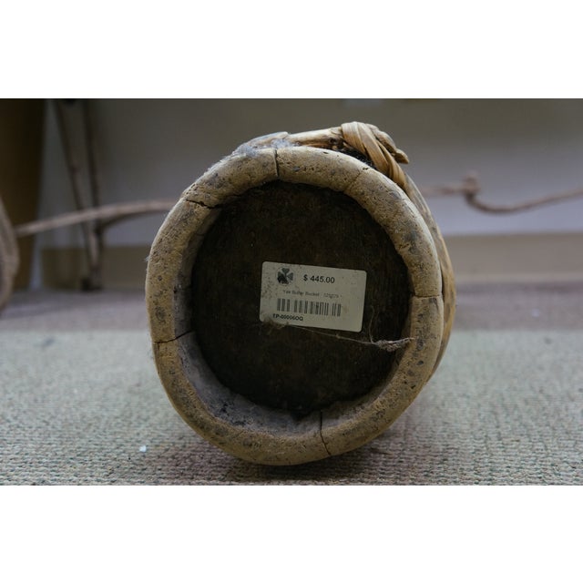 3 Antique Tibetan Wood Yak Butter Churn Buckets For Sale - Image 14 of 17