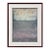 Black and gray toned abstract mixed media painting by Charles Bernell. Framed and matted in a red stained wooden frame....