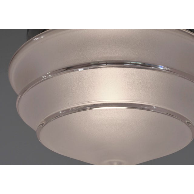 1930s Large French Art Deco Flush Mount - 1930s France For Sale - Image 5 of 11