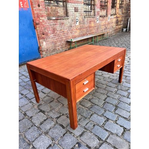 Double Teak Desk by Erik Brouer for Brouer Møbelfabrik For Sale - Image 6 of 11
