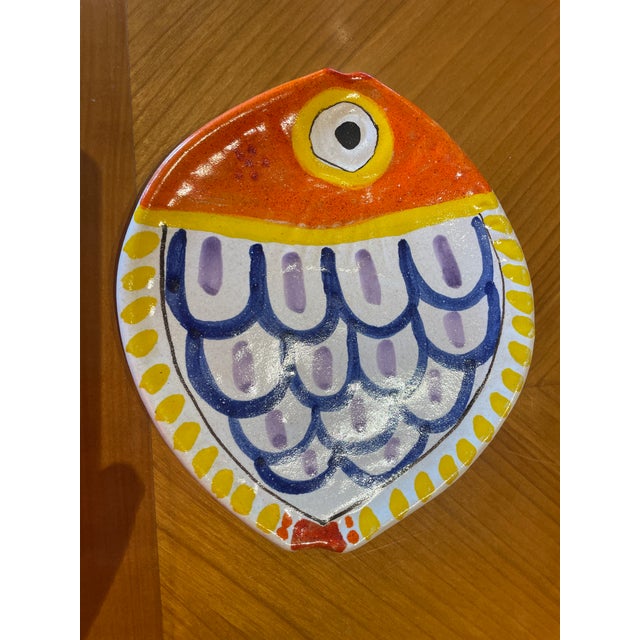 Folk Art Vintage Desimone Plate For Sale - Image 3 of 5