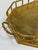 Vintage Brass Faux Bamboo Rail Gallery Tray For Sale - Image 10 of 10