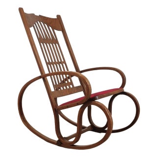 Rocking Chair from Jacob & Josef Kohn, Austria, 1900s For Sale