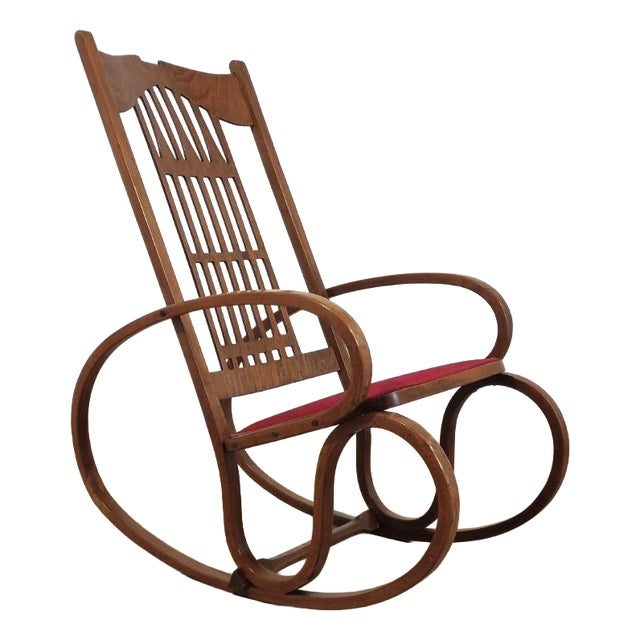 Rocking Chair from Jacob & Josef Kohn, Austria, 1900s For Sale