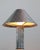 1980s Ron Rezek Galvanized Steel Table Lamp With Brass Accents For Sale In Los Angeles - Image 6 of 7