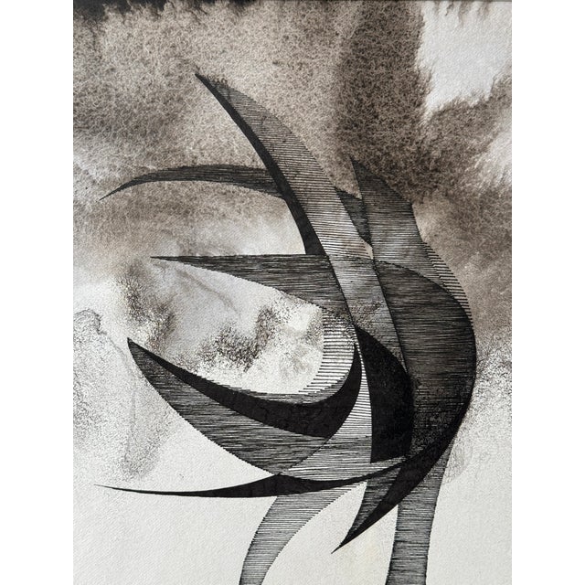 1970s Eugène Eechaut, Surrealist Composition. 1971, Ink on Paper For Sale - Image 5 of 9
