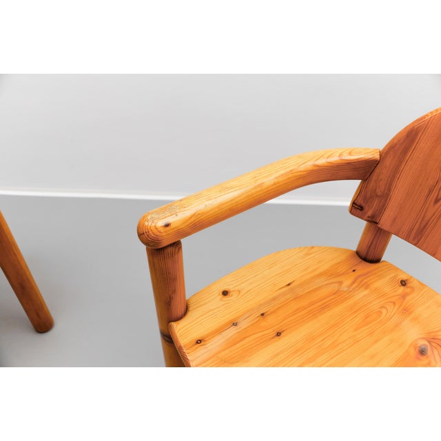 Set of Danish Dining Chairs in Pine with Movable Backs attributed to Rainer Daumiller, 1970s For Sale - Image 11 of 16