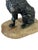 Antique French Lead Painted Black Spaniel Dog Seated on a Rock For Sale - Image 9 of 12