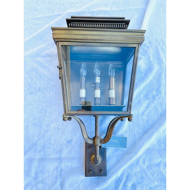 The Foundry Showroom Brass Porch Lantern For Sale - Image 12 of 12