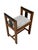 Wood Art Deco Modernist Stool in Oak & Velvet from Jan Brunott, 1920s For Sale - Image 7 of 14